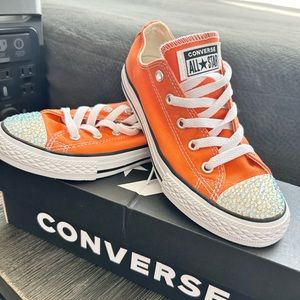 Converse with Swarovski Crystal. Only worn for 1- dance competition.Original Box